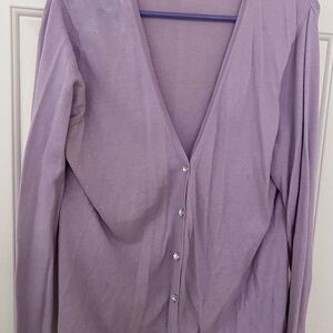 Women’s 22/24 Lilac Button-Front Cardigan